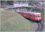 S1 1518  mit Steuerwagen 1711 zwischen Bonaduz und Reichenau-Tamins. (08.12.2010)