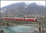 S1 1513 auf der Hinterrheinbrcke bei Reichenau-Tamins.