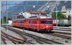 S3 1554 mit Be 4/4 513 bei der Militrrampe in Chur. (17.06.2012)