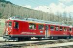 RhB - ABe 4/4 II 46 am 10.05.1994 in Pontresina - Gleichstromtriebwagen Bernina - Baujahr 1965 - SWS/BBC/MFO/SAAS - 680 KW - Gewicht 41,00t - 1./2.Klasse Sitzpltze 12/24 - LP 16,54m - zulssige