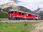 Im Rahmen der Verschrottung dieser berühmten Triebwagen

ABe 4/4 III 52 und 55, Bernina Suot (ex- Bernina Hauser), 26-06-2014