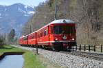 RhB Be 4/4 Stammnetzpendel am 2.4.2014 bei Malans