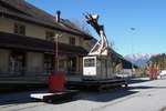 Bahnmuseum Albula in Bergün,Aussenansicht.31.10.17