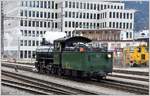 G 4/5 107  Albula  auf der Fahrt ins Depot in Landquart.