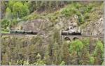 Dampfextrazug 2131 mit G 4/5 107  Albula  im Zalainttunnel bei Filisur. (13.05.2018)