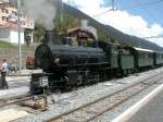 RhB Lok No.108 G 4/5 am 14.05.00 in Disentis