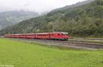 Ge 4/4'' 632 ''Zizers'' am 12.9.2017 kurz vor Schiers als RE 1241 nach Scuol-Tarasp