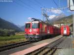 Nun hat die Ge 4/4'' 622 ''Arosa'' hat mit ihrem Regio Ardez erreicht. Ab hier mssen die Passagiere auf den Bahnersatzbus umsteigen, da die Strecke Ardez - Scuol-Tarasp unterbrochen ist.