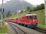 Ge 4/4'' 626 ''Malans'' am 5.8.2012 in Susch als Regio 1952 nach Scuol-Tarasp.