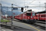 RE1327 mit Ge 4/4 II 631  Untervaz  in Landquart vor der Fahrt nach St.Moritz via Vereinatunnel.