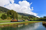 Ge 6/6 I 414 mit einem Sonderzug am 15.09.2018 bei Davos Glaris.