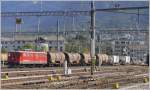 Ge 6/6 II 707  Scuol  ist mit einem Gterzug in Chur Gbf eingefahren. (28.09.2009)