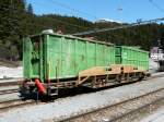 RhB - Gterwagen Typ  SI 7764 in Arosa am 07.05.2009