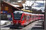 In Preda kreuzt uns IR1141 mit dem Steuerwagen Ait57806 am Zugschluss. (17.04.2019)