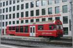 Ziemlich hilflos steht Steuerwagen 1755 auf Gleis 14 in Chur.