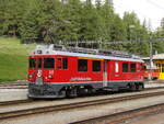 Im Rahmen der Verschrottung dieser berühmten Triebwagen

Die ABe 4/4 III 55 im Bf. Pontresina, Gleis 3, 23-06-2019