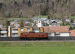 Soundaufnahmen Lockgeräusche während der Fahrt mit SBB HISTORIC Ae 3/6 II 10439.
Durchfahrt Oensingen vom 3. April 2019.
Foto: Walter Ruetsch 