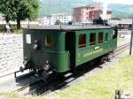 SBB Historic - Oldtimer Dampftriebwagen CZm 1/2 31 auf den Zahnradgeleisen der Rigibahn im Bahnhof von Arth-Goldau am 23.05.2009