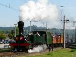 SBB Historic - Dampflok Ec 2/5 28   GENF * zu Besuch in Koblenz zum Jubilum 150 Jahre Waldshut–Turgi am 23.08.2009