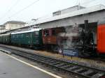 SBB / Clup San Gottardo - Dampflok E 3/3 8463 mit SBB E-Lok Re 4/4i 10001 in Mendrisio am 18.09.2010