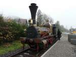 SBB Historic - Dampflok D 1/3 Limmat an einem verregneten Sontag bei einer Extrfahrt unterwegs in Bren an der Aare am 16.10.2010  