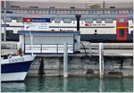 Auch die Säntis liegt im Hafen und Romanshorn, die BSB Flotte und die SBB verabschieden sich von den Fährpassagieren nach Friedrichshafen.