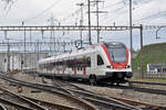 RABe 522 208, auf der S3, fährt Richtung Bahnhof Pratteln.