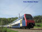 DPZ auf der S 9 hat soeben Birmensdorf verlassen am 25.04.09 