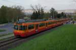 Be 556 532-0 und Be 556 531-2 verlasssen am 23.04.2013 Zrich Schweighof Richtung Triemli.