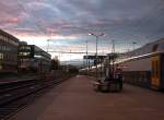 Abendstimmung am Bahnhof Wallisellen.