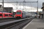 Re 450 040-1 ''Hinwil'' am 27.1.2013 in Oberwinterthur als Dienstzug nach Seuzach.