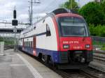 SBB - Triebzug RABe 514 037-1 bei Rangierfahrt im Bahnhofsareal in Effretikon am 05.05.2015