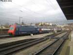 Re 450 080-7 ''Rschlikon'' erreicht am 12.11.09 den Bhf. Winterthur als S16 nach Herrliberg-Feldmeilen.