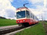 Forchbahntriebwagen Be 4/4 55 aufgenommen am 26.04.05 in Scheuren