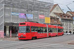 Be 4/6 Vevey Tram 734, auf der Linie 7 bedient die Haltestelle beim Casinoplatz.