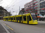 Bern Mobil - Tram Be 6/8 670 unterwegs auf der Linie 9 in Bern am 06.01.2018