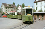 Bern SVB Tram 9 (SWS/BBC/SAAS Be 8/8 7) Seftigenstrasse / Wabern (Endst.) am 29.