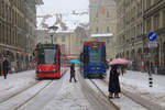 Es schneit in Bern.