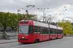 Be 4/6 Vevey Tram 741, auf der Linie 7, fährt am 17.04.2023 zur Haltestelle Zytglogge.