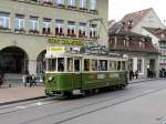 Bern mobil - Heute unterwegs das Oldtimer Tram Be 4/4 647 in der Stadt Bern am 22.10.2010
