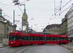 Bern mobil - Tram Be 4/8 739 unterwegs auf der Linie 3 in Bern am 30.12.2010