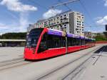 Bern mobil - Tram Be 6/8 667 unterwegs auf der Linie 8 in Gäbelbach am 21.08.2014