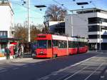 Bern Mobil - Tram Be 4/8  732 unterwegs auf der Linie 7 in Bümpliz am 22.11.2014