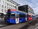 RBS / Bern Mobil - Tram Be 4/10 86 bei der Haltestelle Gümligen am 22.11.2014