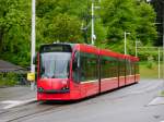 Bern Mobil - Tram Be 4/6 756 unterwegs auf der Linie 7 in Bümpliz am 04.05.2015