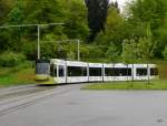 Bern Mobil - Tram Be 4/6 757 unterwegs auf der Linie 7 in Bümpliz am 04.05.2015
