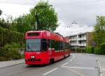 Bern Mobil - Tram Be 4/8  740 unterwegs auf der Linie 7 in Bümpliz am 04.05.2015