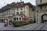 Am 11. Oktober 2015 feierte man mit einer Tramparade 125 Jahre Tram in Bern.
Be 4/4 171  Lufter  fährt mit Anhänger 317  Babeli  am Käfigturm vorbei.