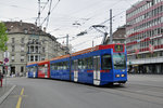 RBS Be 4/10 Nr. 89, auf der Linie 6 fährt Richtung Bahnhof Bern. Die Aufnahme stammt vom 09.05.2016.