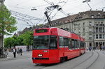 Vevey Tram Be 4/6 738, auf der Linie 7, fährt zum Bahnhof Bern. Die Aufnahme stammt vom 09.05.2016.